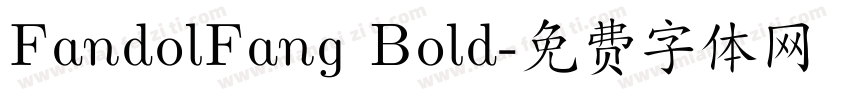 FandolFang Bold字体转换